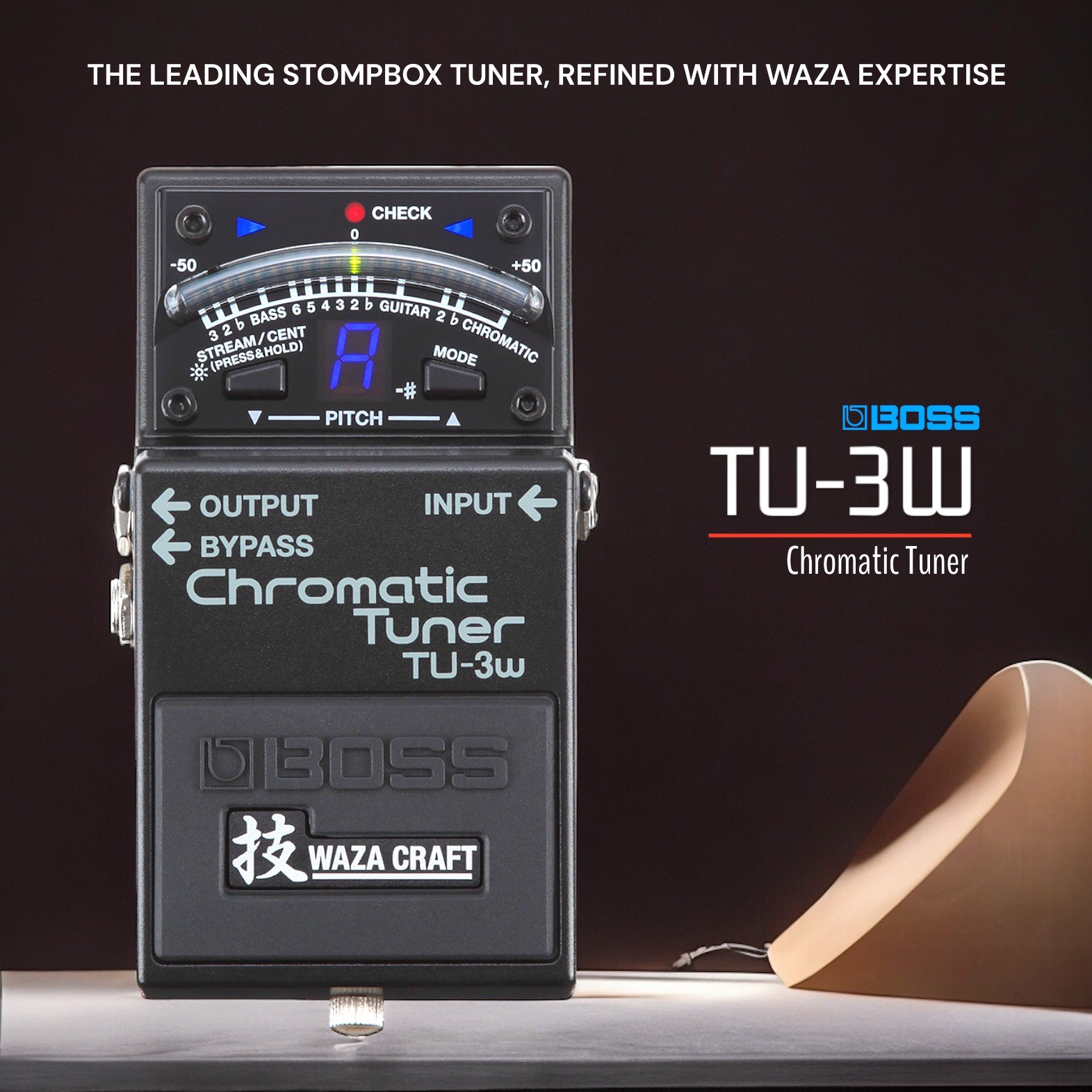 Boss TU-3W Chromatic Tuner Waza Craft